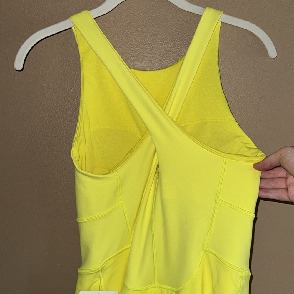 Lululemon Athletica NWT Court Crush Electric Lemon Dress Size 8 - Picture 9 of 13